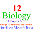 Biology Class 12th, जीवविज्ञान (अध्याय 5: वंशागति तथा विविधता के सिद्धांत)